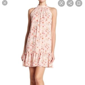 NWOT Nicole Miller Mock-Neck Floral Trapeze Dress